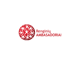 „Renginių ambasadoriai“<br />logotipo ir stiliaus sukūrimas